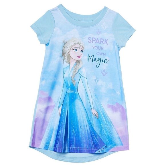 NEW! NWT DISNEY FROZEN PJ Night Gown 3 Piece set - Picture 2 of 7